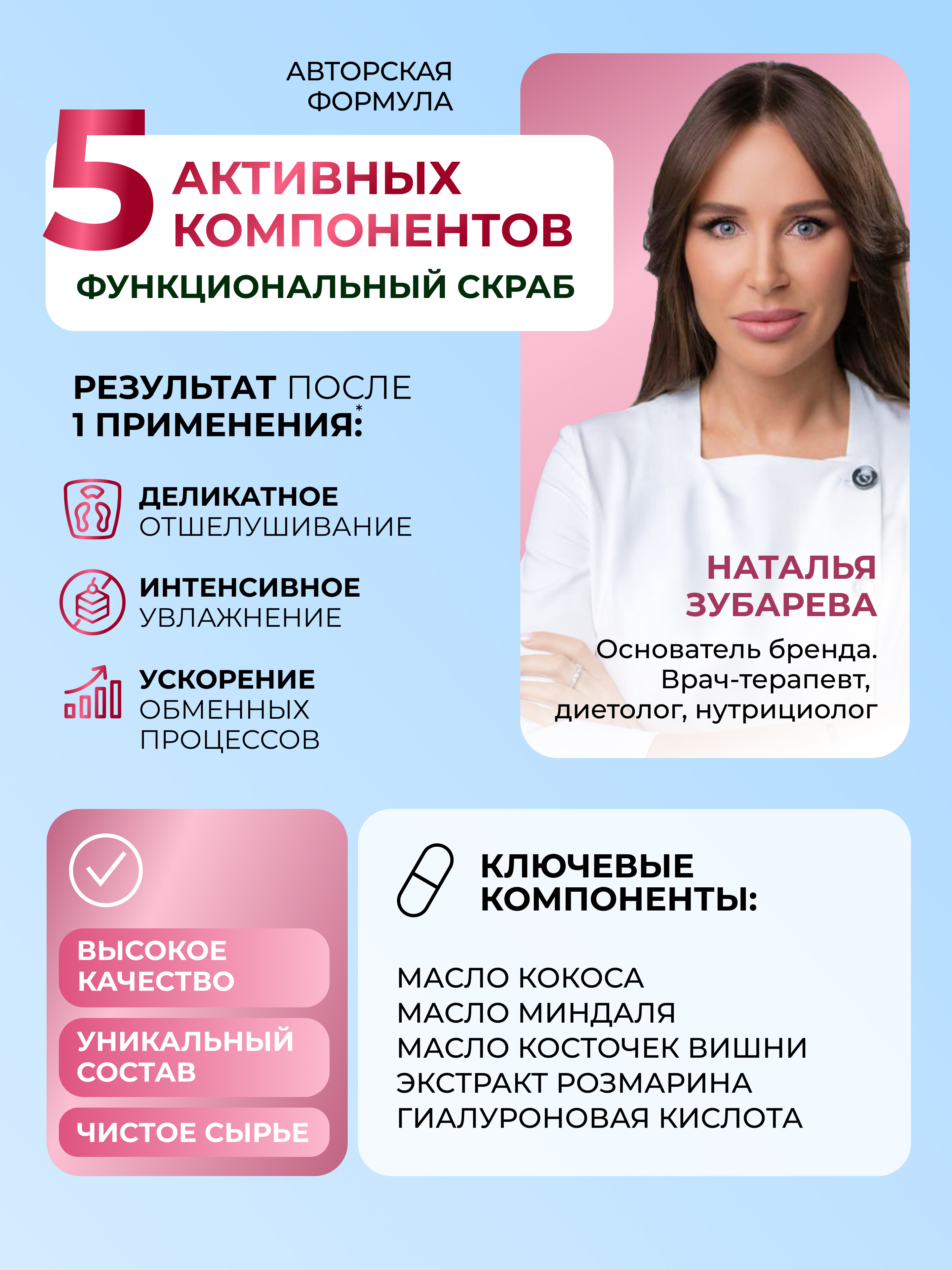 Скраб Dr. Zubareva Вишня-Миндаль - фото 3