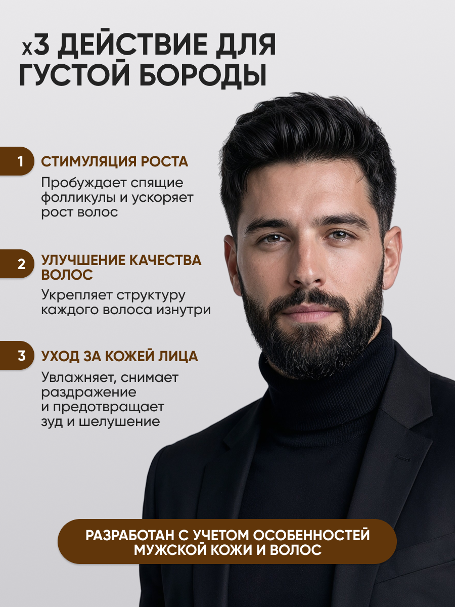 Лосьон Ринфолтил Лосьон для роста бороды и усов 100 мл - фото 3