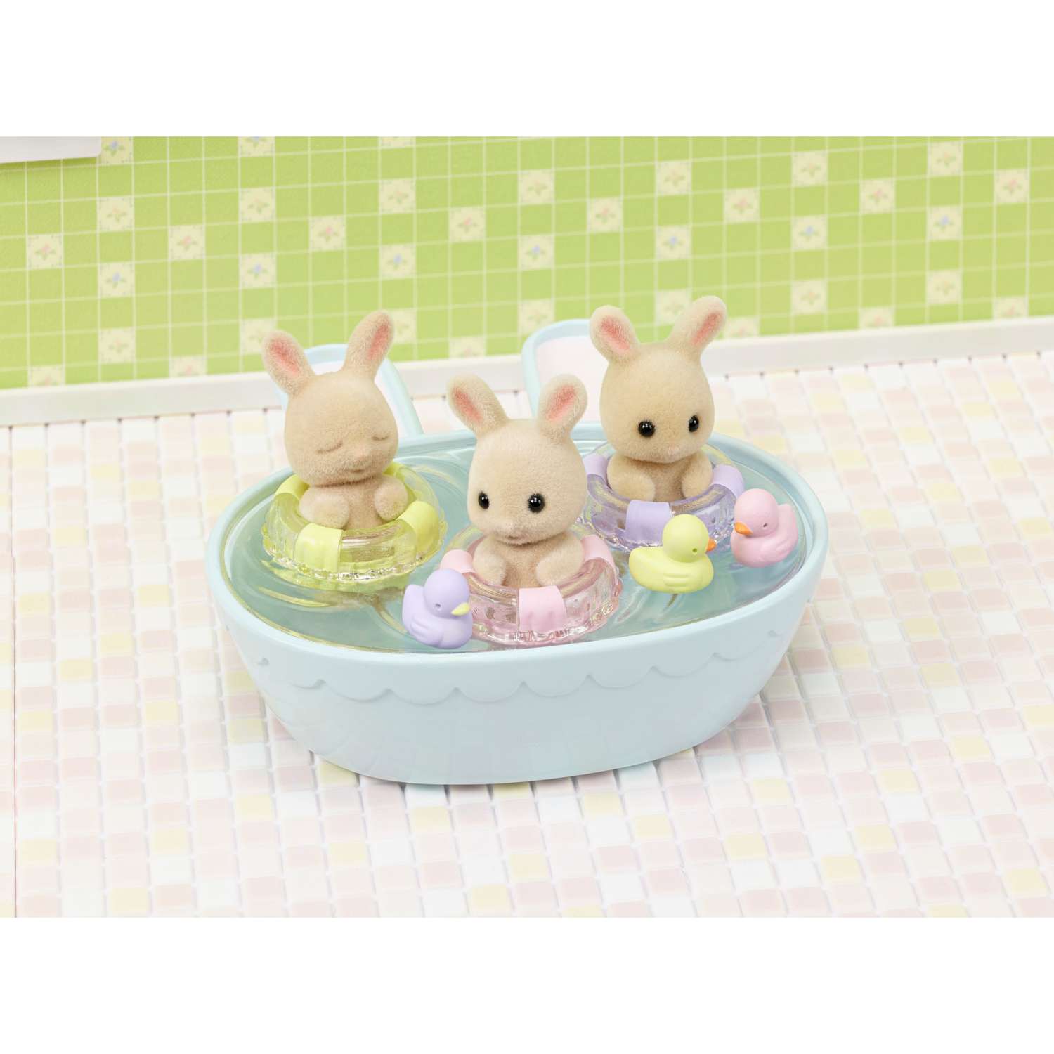 Игровой набор Sylvanian Families для купания тройняшек - фото 3