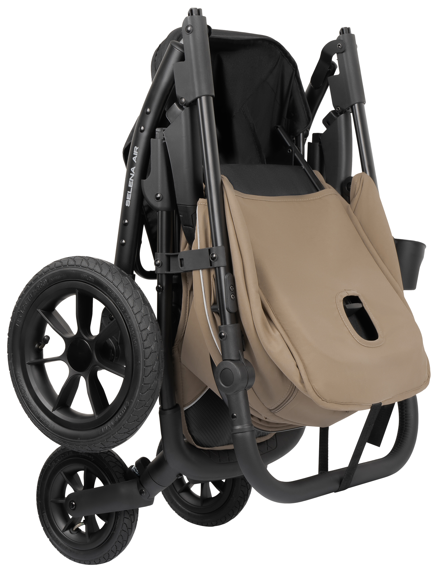 Коляска прогулочная JOVOLA Selena Air new бежевый - фото 14