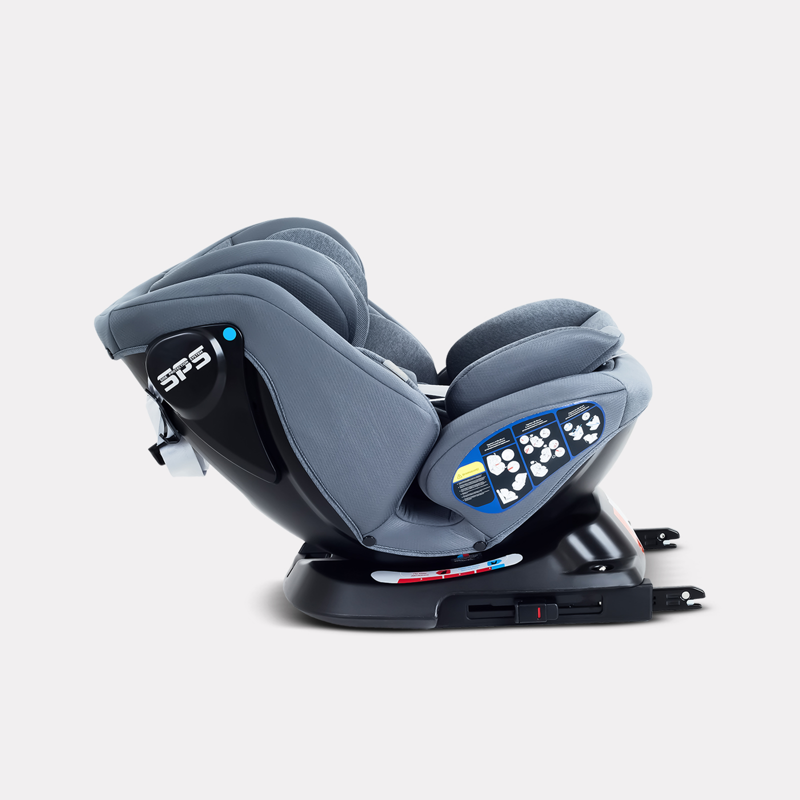 Автокресло Rant Nitro new isofix Isofix 0+/1/2/3 (0-36 кг) серый - фото 10