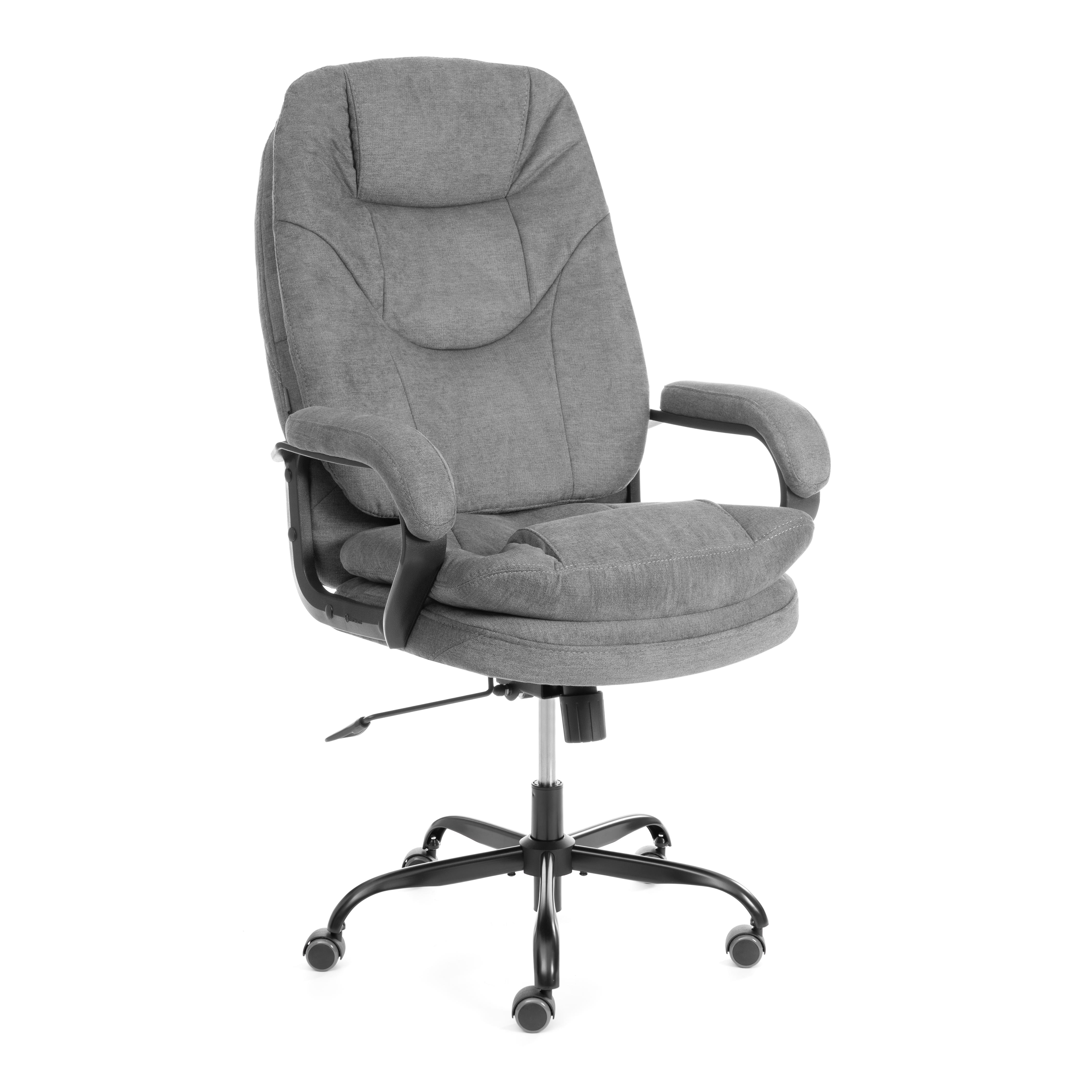Компьютерное кресло TETCHAIR COMFORT metalBL ткань серый - фото 2