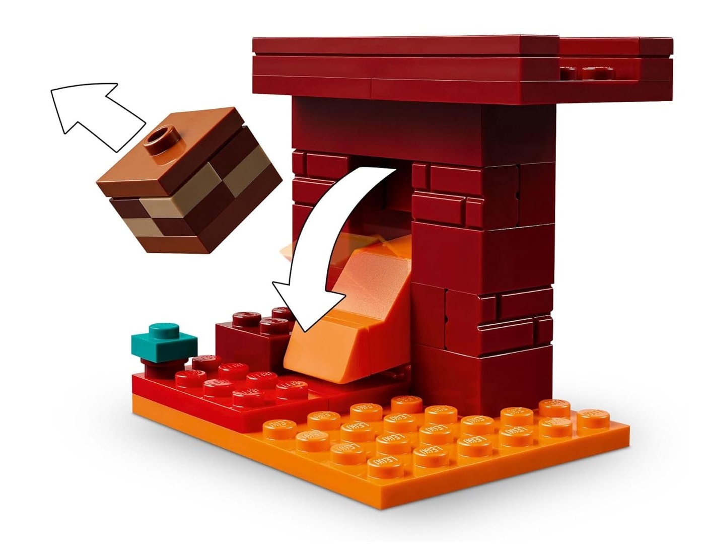 Конструктор LEGO Minecraft Битва за лаву Нижнего мира 99 дет. - фото 2