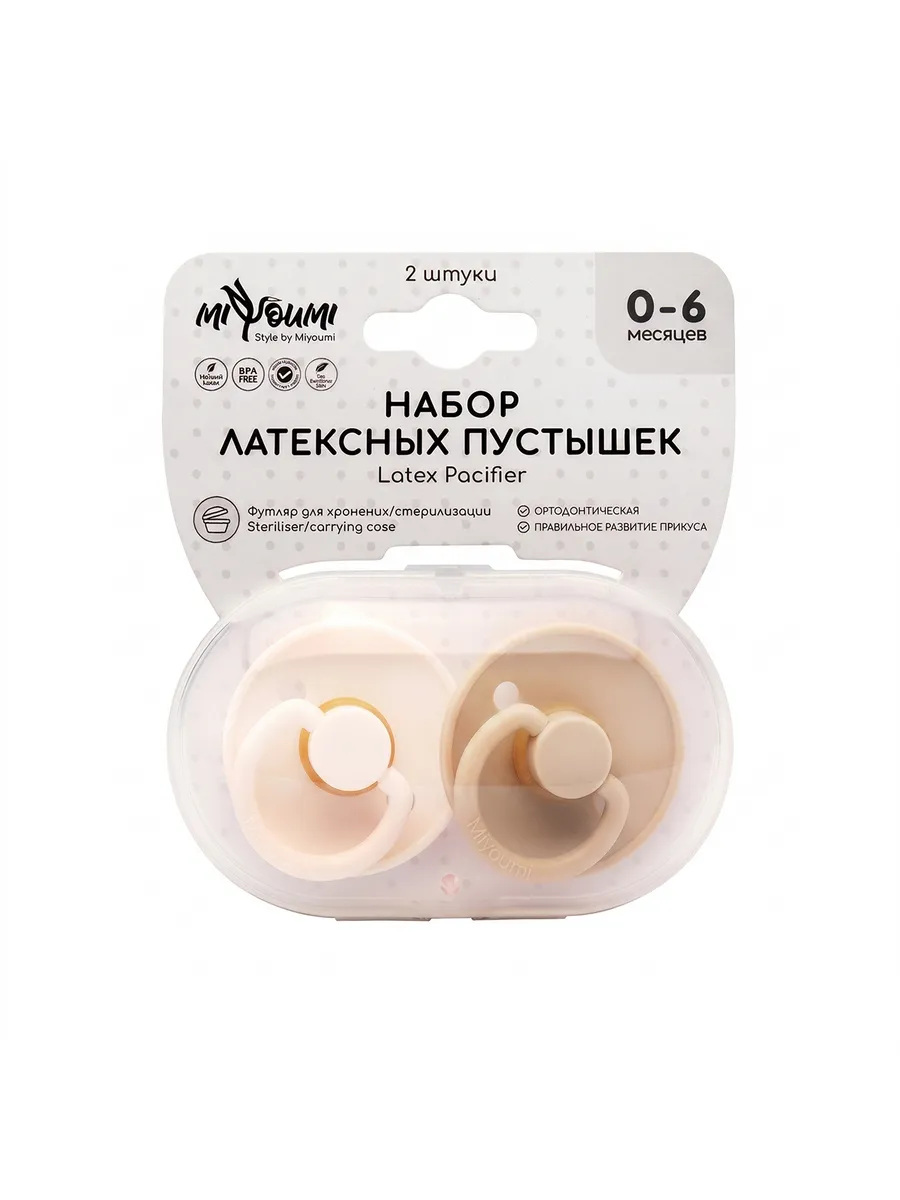 Пустышка Miyoumi анатомическая от 0 мес. 2 шт. - фото 12