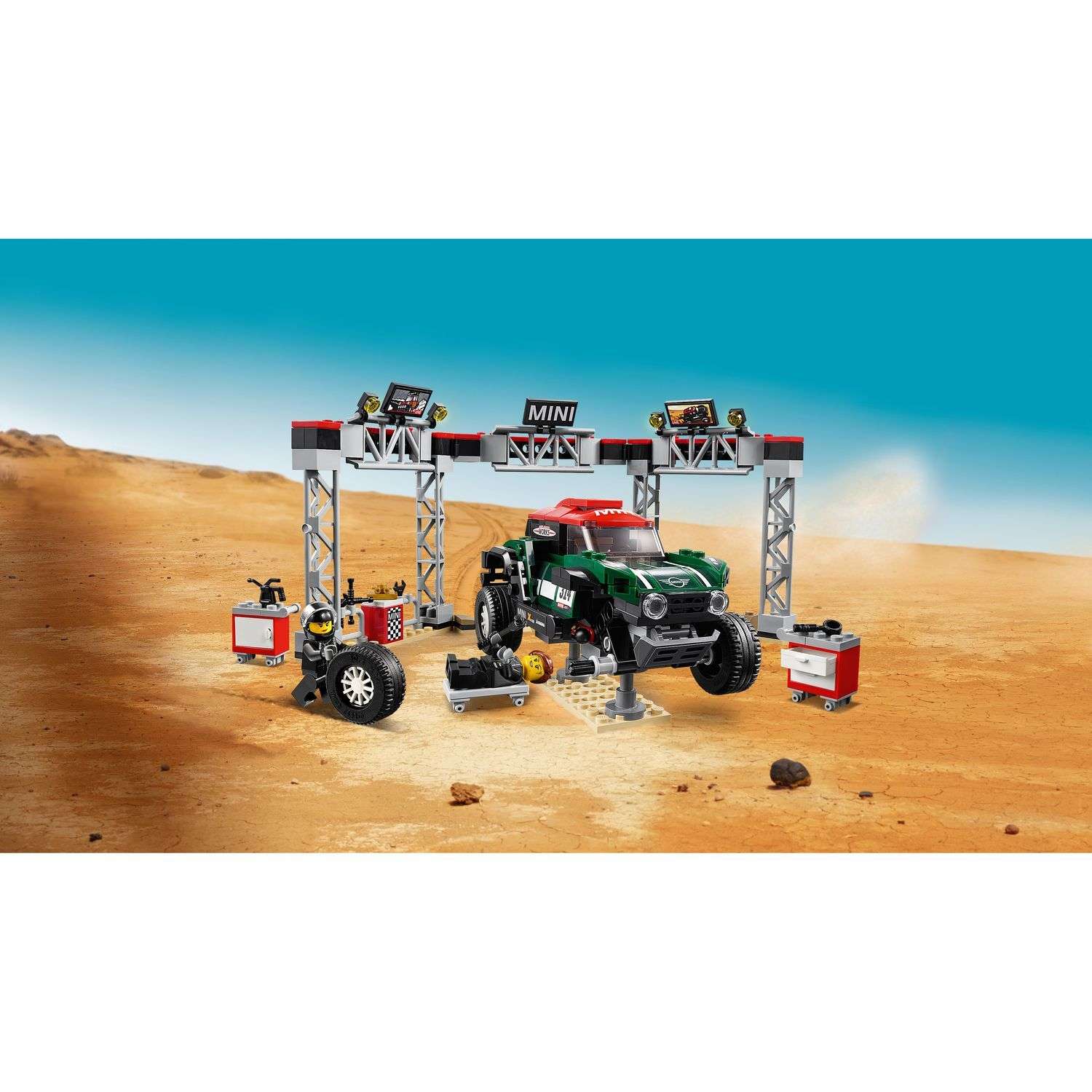 Конструктор LEGO Speed Champions Mini Cooper 1967 и 2018 блочный - фото 6