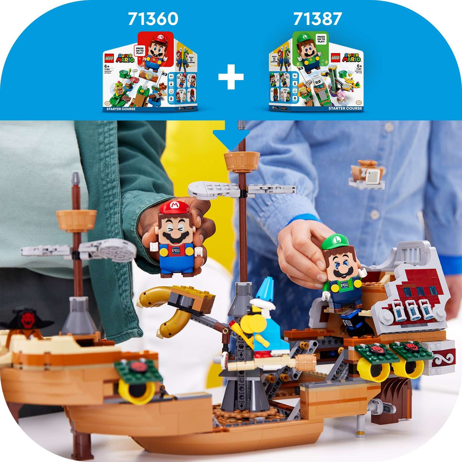 Конструктор LEGO Super Mario Летучий корабль Боузера - фото 9