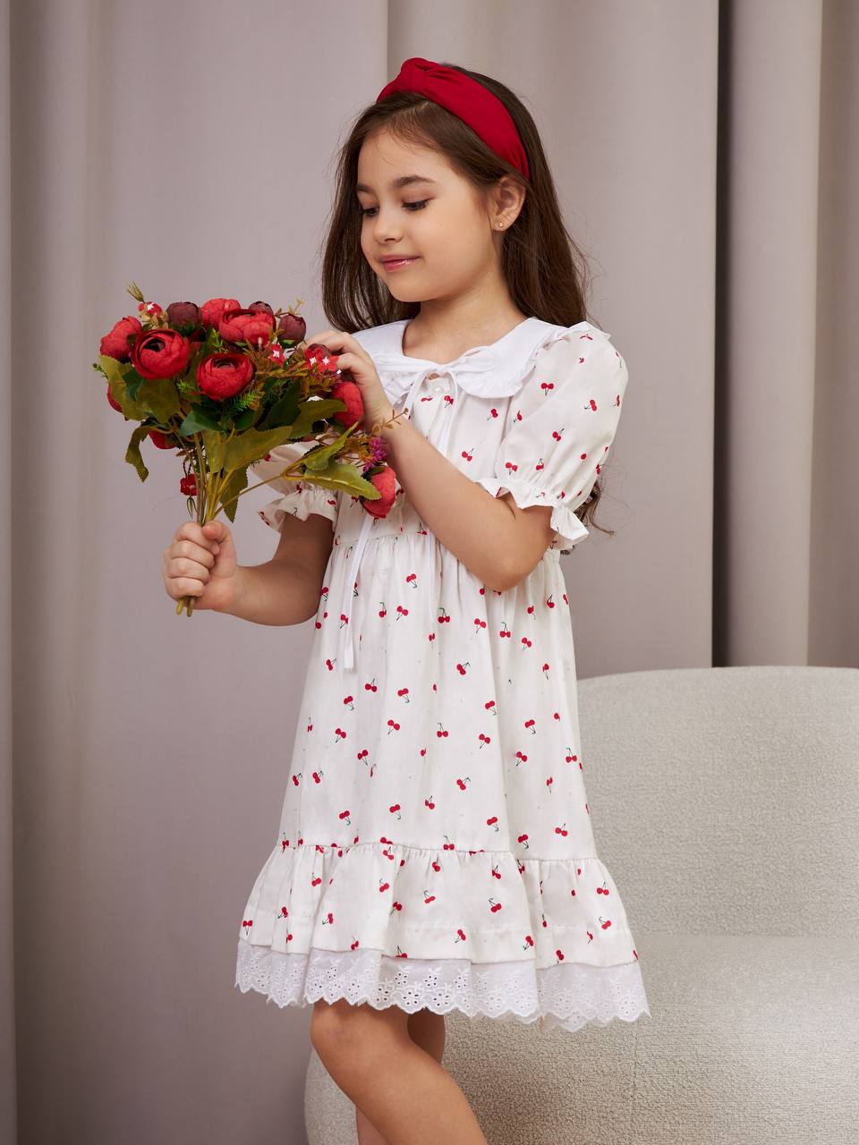 Платье Sofisha kids Plat.vorot.cherry - фото 5