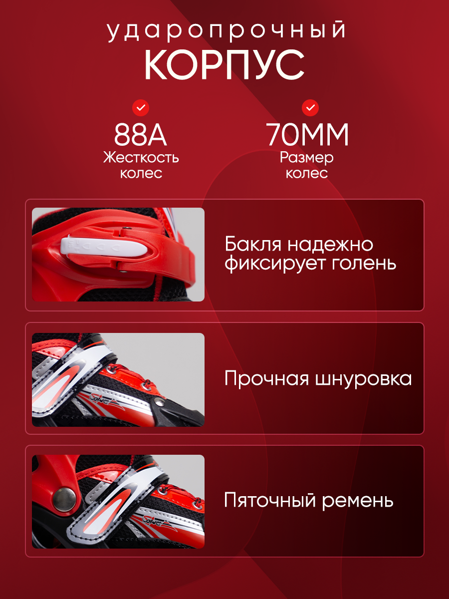 Роликовые коньки Saimaa 39-42 - фото 3