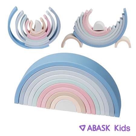 Силиконовая пирамидка ABASK BLUE Радуга