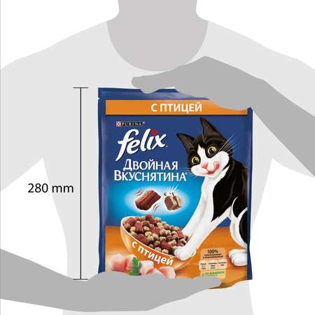 Корм для кошек Felix Двойная вкуснятина птица 750г