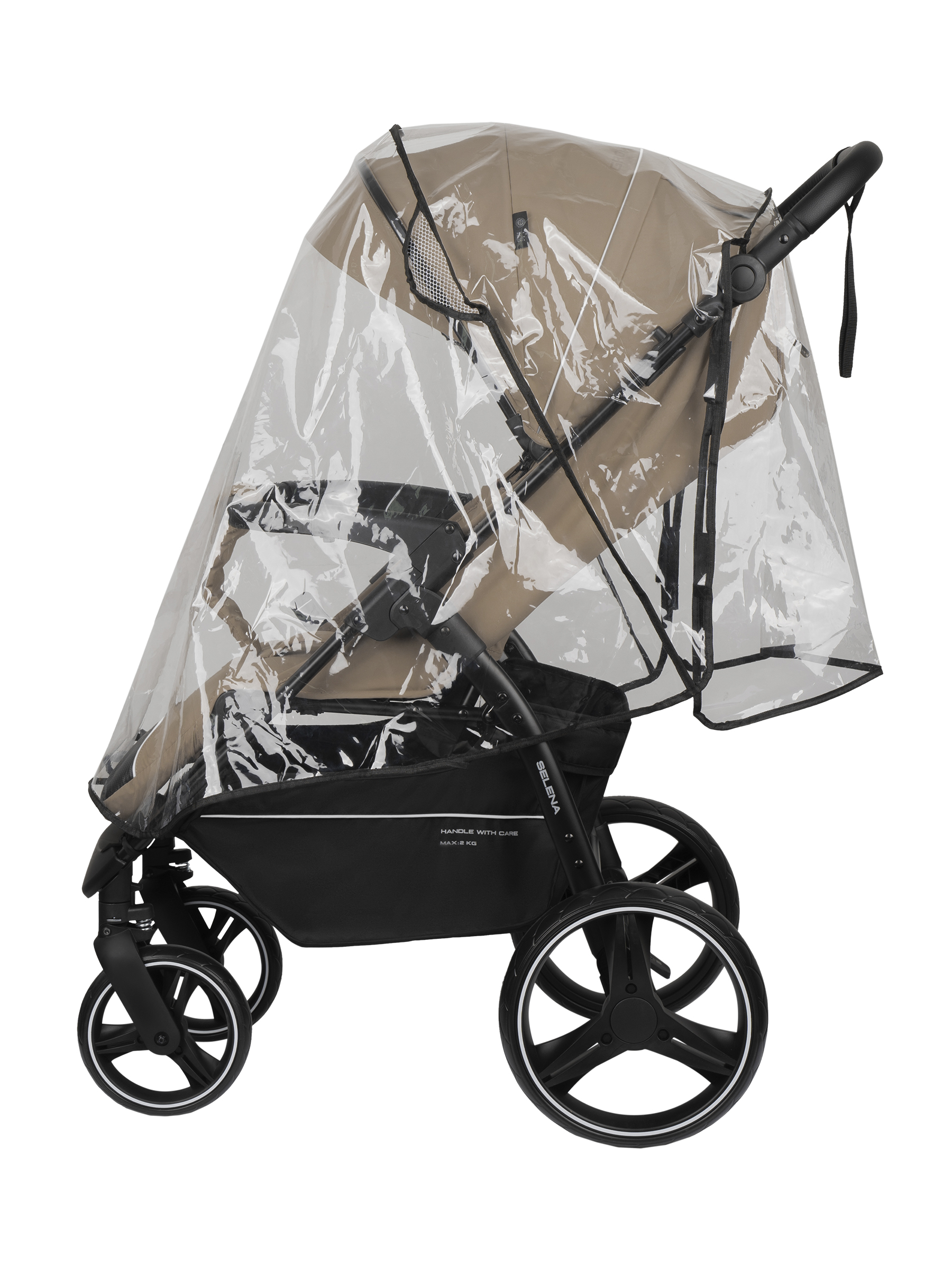 Коляска прогулочная JOVOLA SELENA 2026 всесезонная бежевый - фото 12