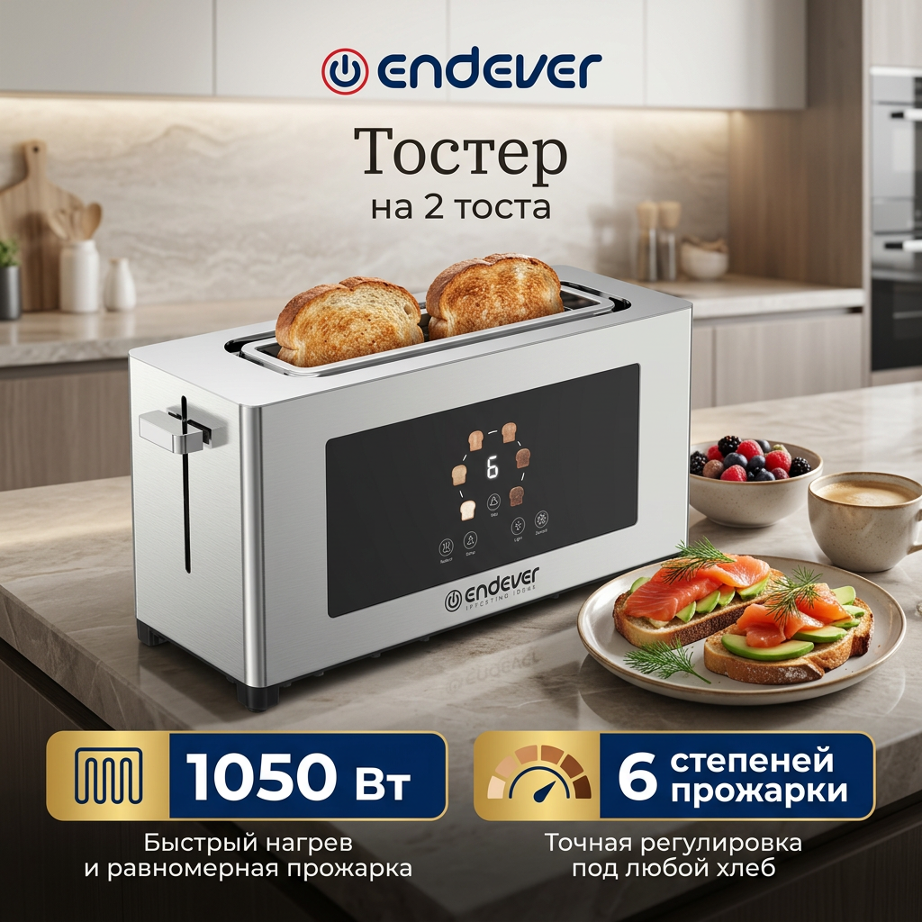 Тостер ENDEVER ST-130 - фото 1