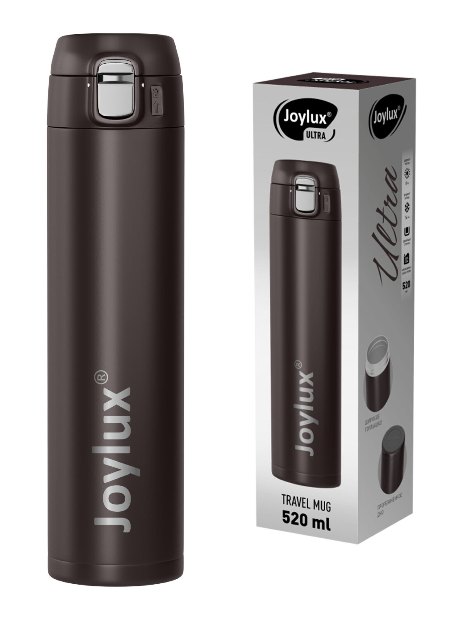 Термокружка Joylux автомобильная 520 мл термостакан для кофе и чая - фото 2