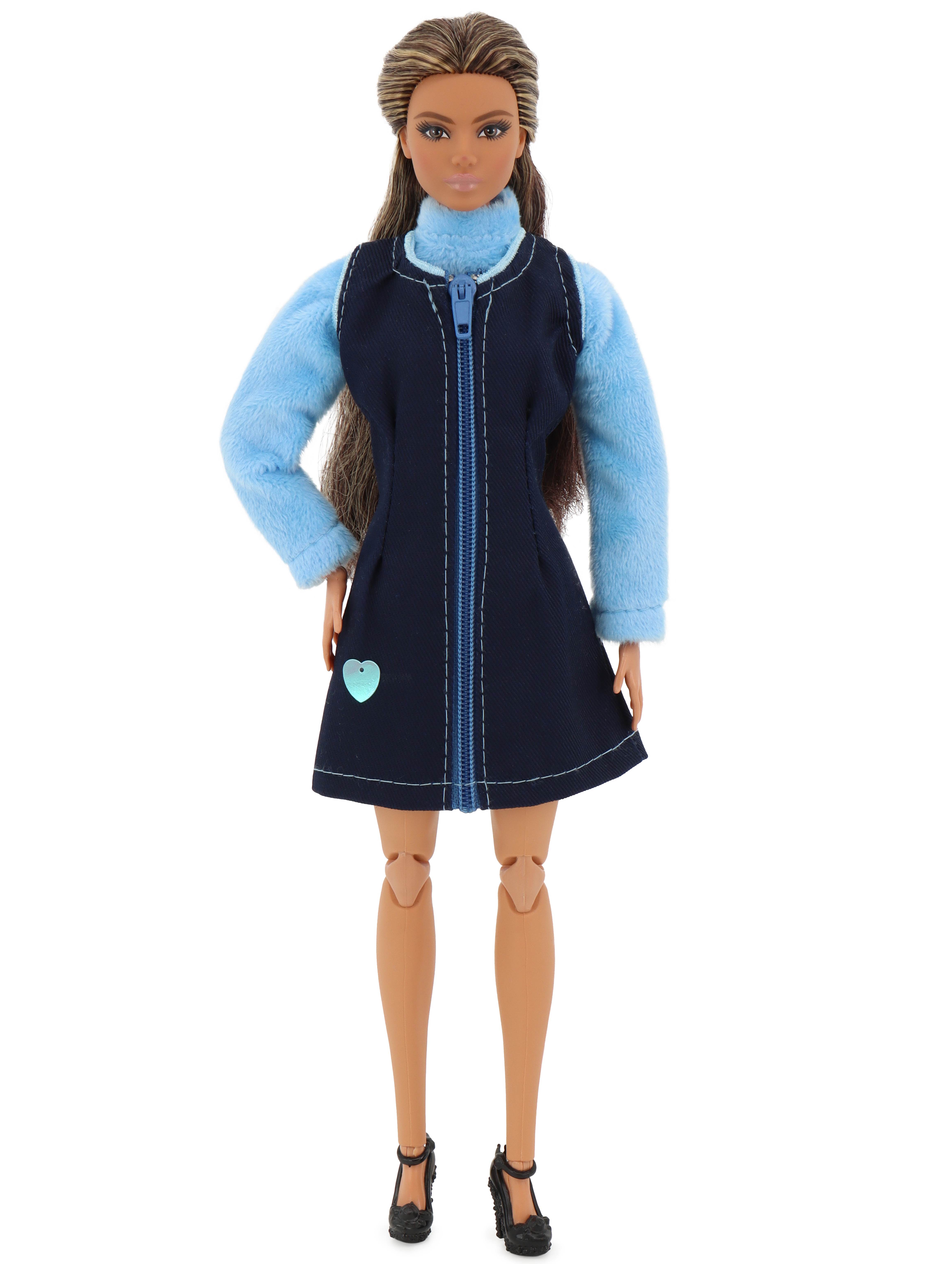 Одежда для кукол Модница 7777синий-голубой - фото 7