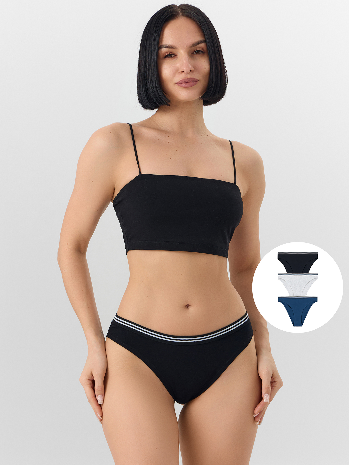 Трусы 3 шт Mark Formelle (Марк Формэль) 412574-1-3/серый меланж 4306-А-1 - фото 1