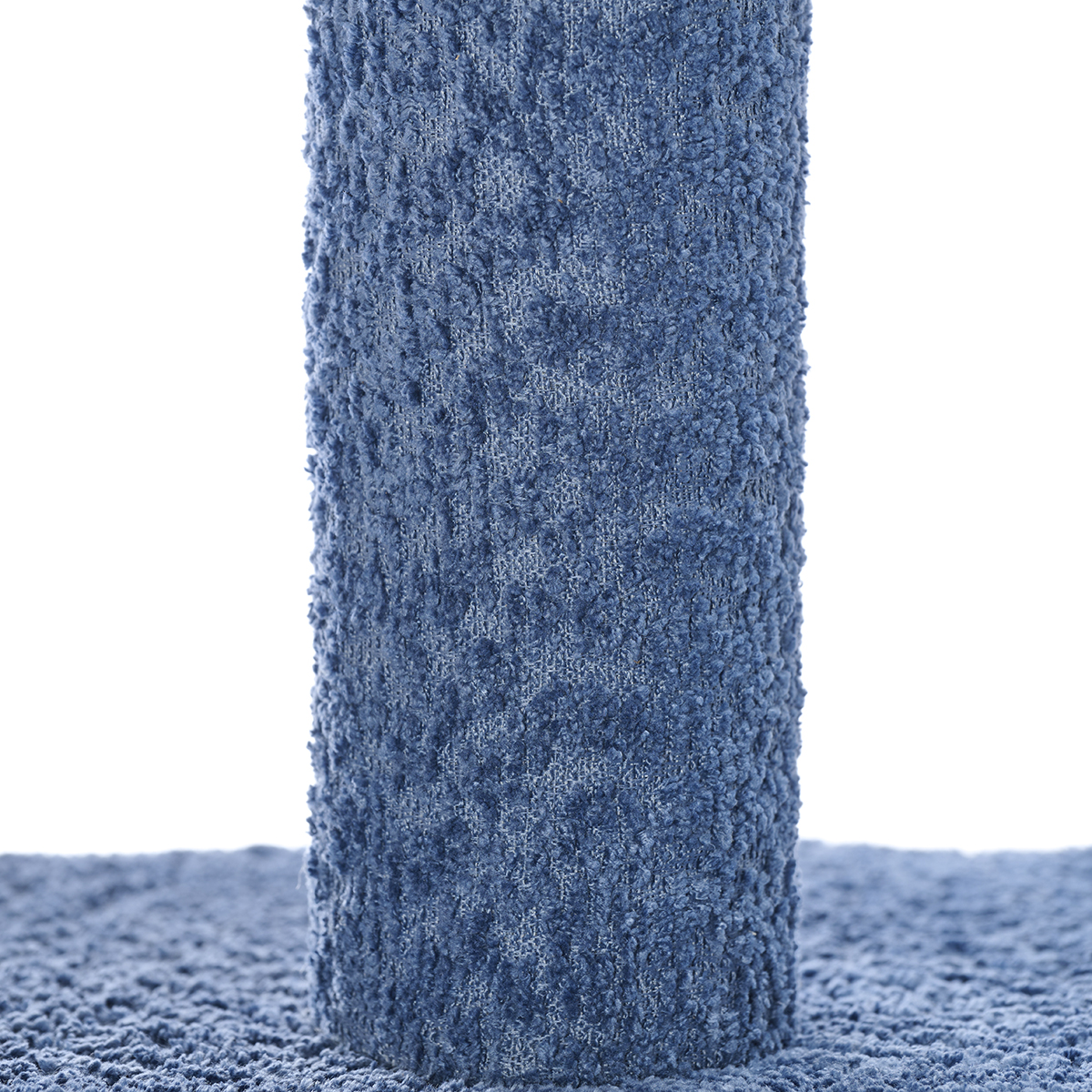 Дом-когтеточка для кошек Не один дома Boucle синий 45*45*112см - фото 7