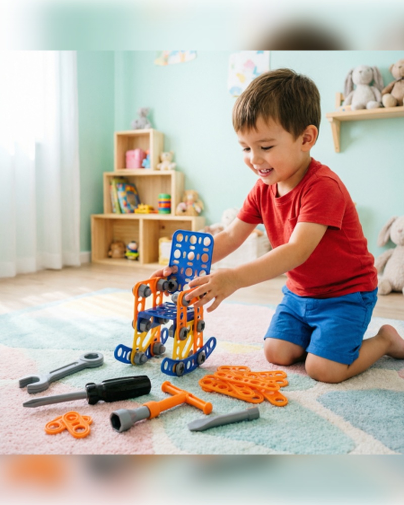 Изображение товара Конструктор Полесье Изобретатель 58 деталей для детей от 3 лет