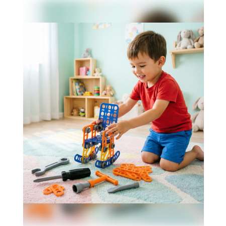 Конструктор Полесье Изобретатель 58 дет.