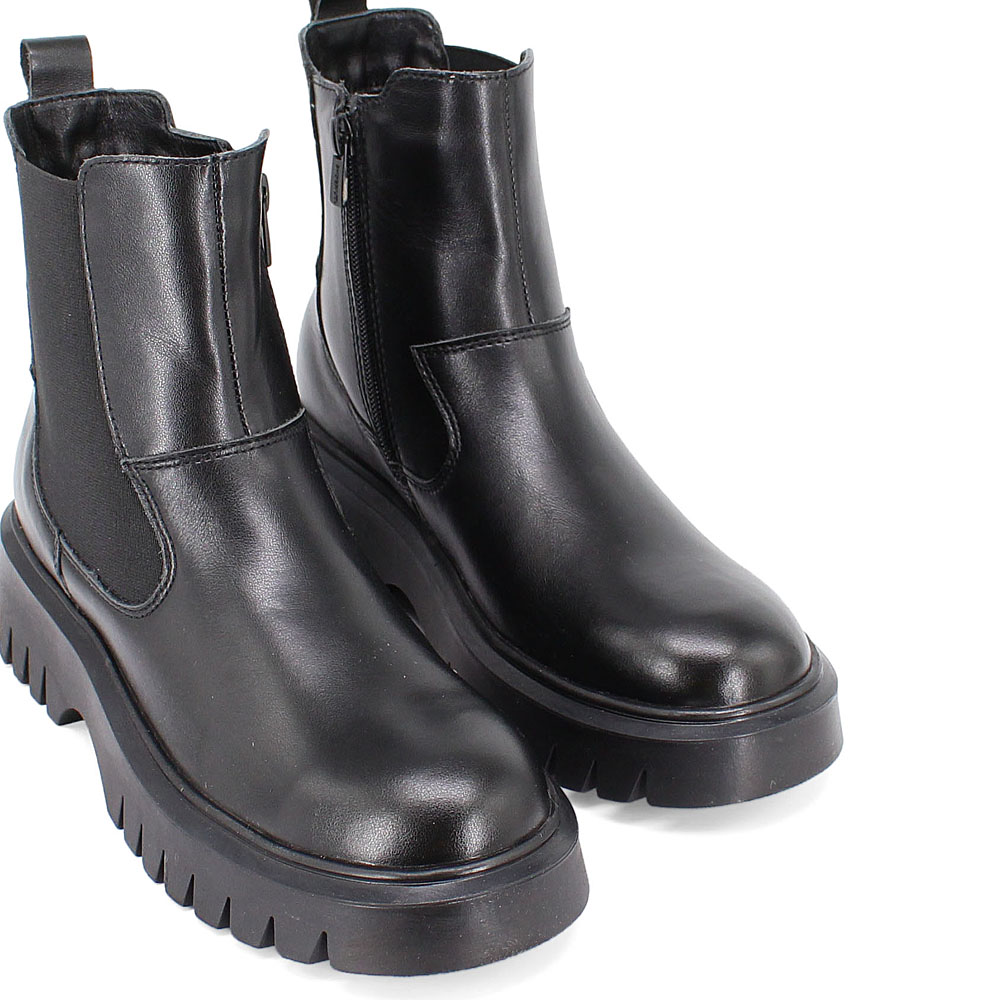 Ботинки Обувь ЛЕЛЬ м 4-2153 Ботинки школьные (черный) - фото 7