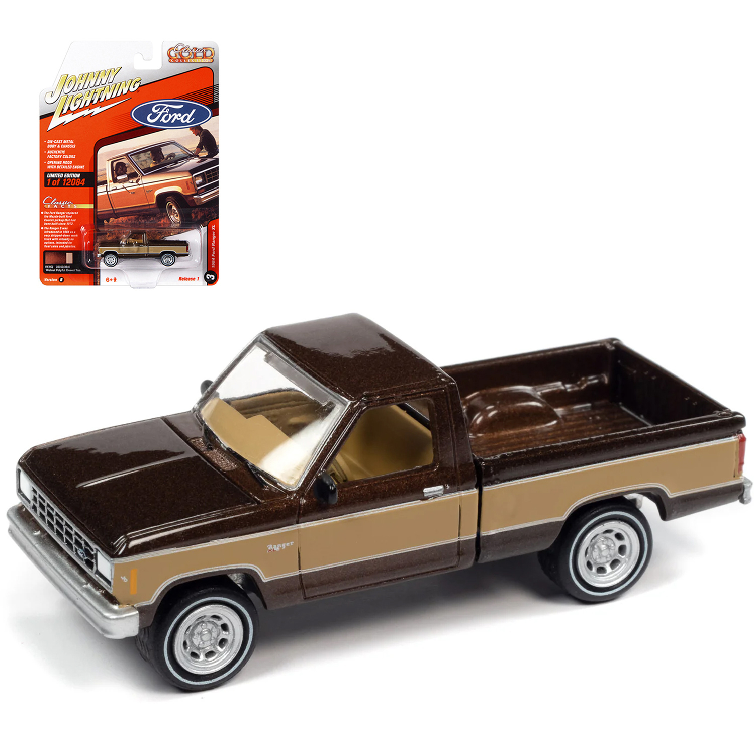 Автомобиль Johnny Lightning 1984 Ford Ranger XL 1:64 JLCG028B-R1-N3 - фото 1