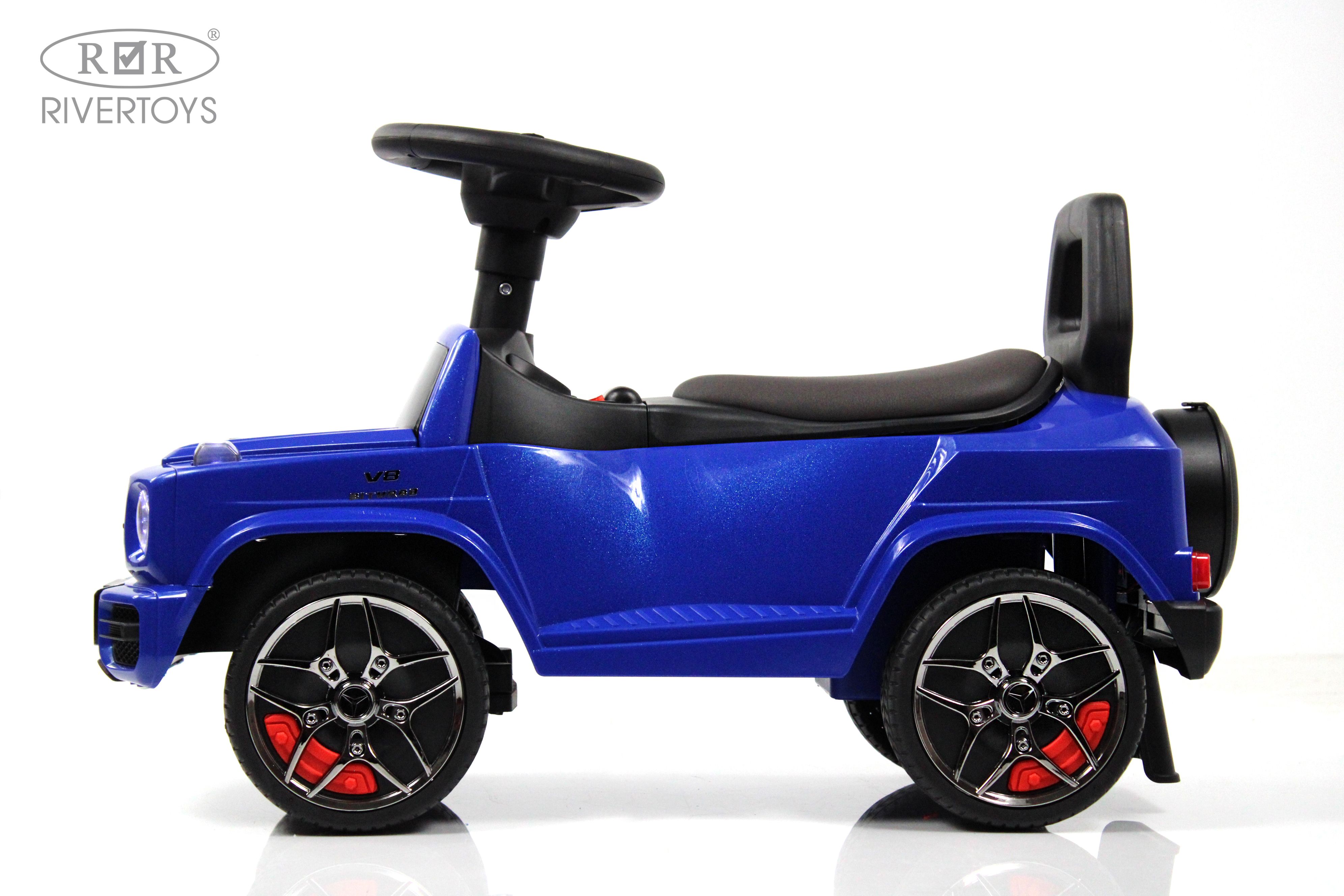 Каталка RIVERTOYS Mercedes-Benz G63 Blue Diamond синий - фото 14