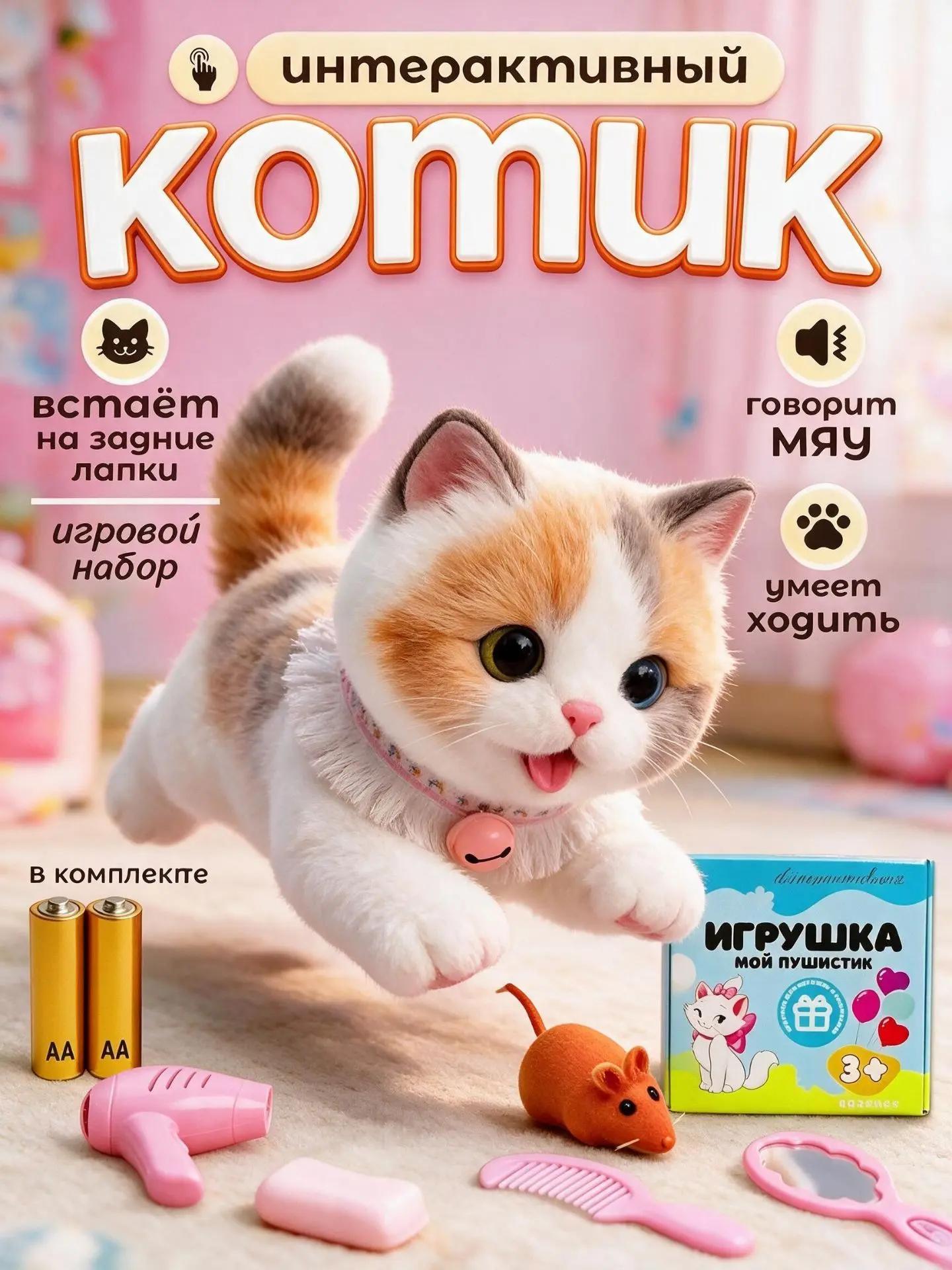 Мягкая игрушка FAVORITSTAR DESIGN Умный кот - фото 2