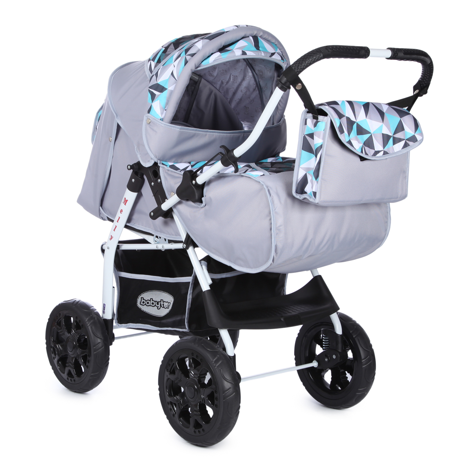 Коляска трансформер Babyton Melly Grey-Green серый - фото 2