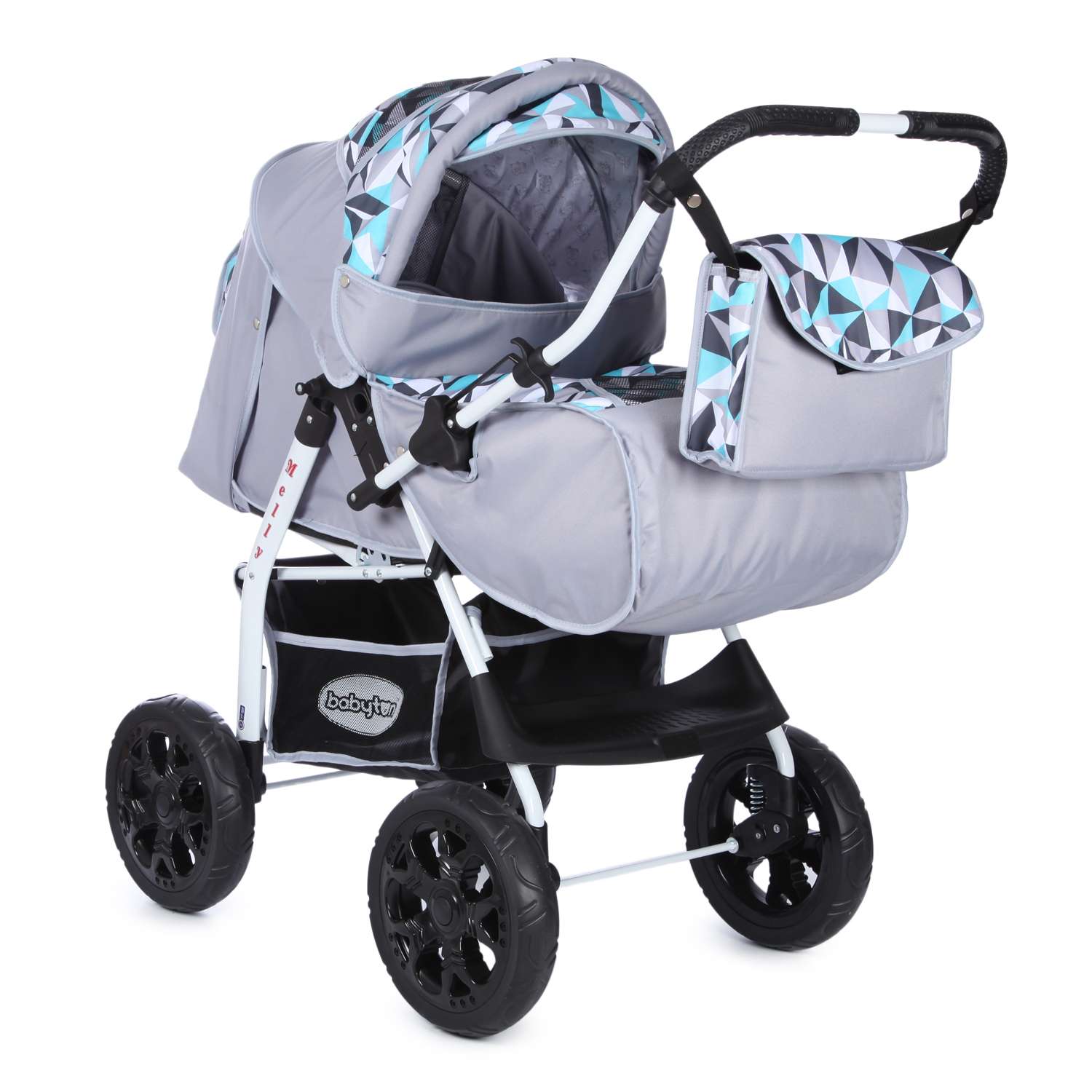 Коляска трансформер Babyton Melly Grey-Green - фото 2