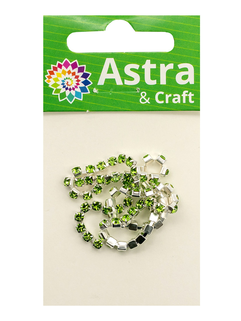 Набор для творчества Astra Craft бисер Стразы на цепочке - фото 6