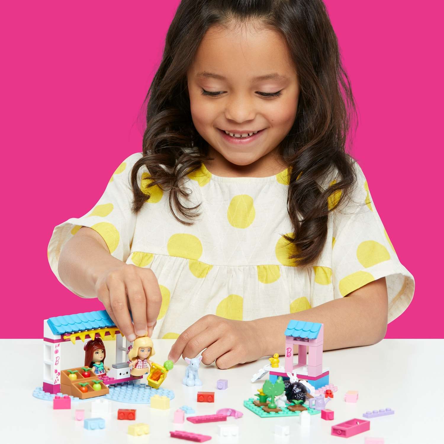 Конструктор Mega Construx Barbie Фермерский рынок блочный - фото 6