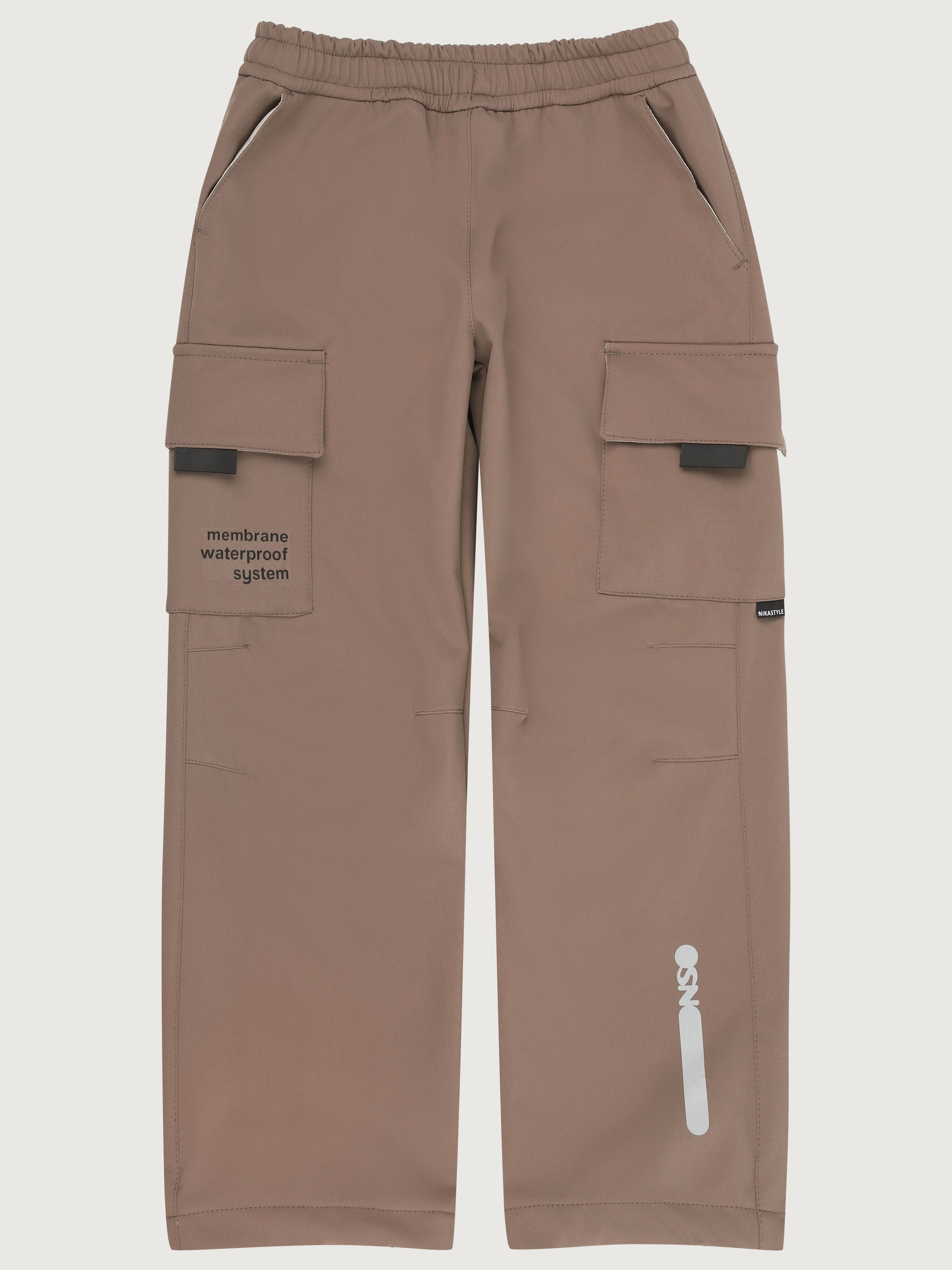 Брюки утепленные NIKASTYLE 2л16626 кофе - фото 5