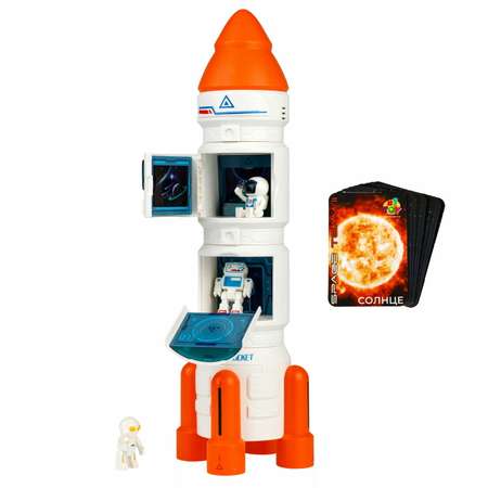 Игровой набор 1TOY Ракета космическая станция белый