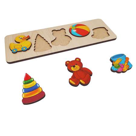 Игрушка Нескучные игры рамка-вкладыш Монтессори Игрушки