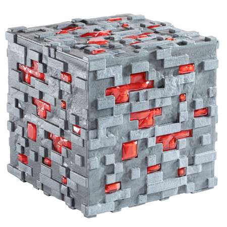 Настольный светильник-ночник Minecraft Светодиодный 3D в виде блока красной руды