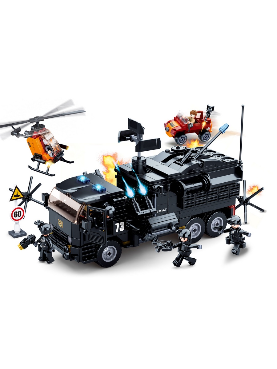 Конструктор SLUBAN Спецназ 759 дет. - фото 6