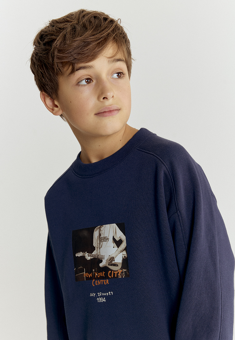 Cвитшот artie W25K04T-1350M/Синий - фото 8