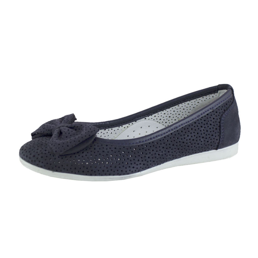 Балетки Ascenzi 600-04-СВ Ascenzi Балетки для девочки,темно-синий - фото 1