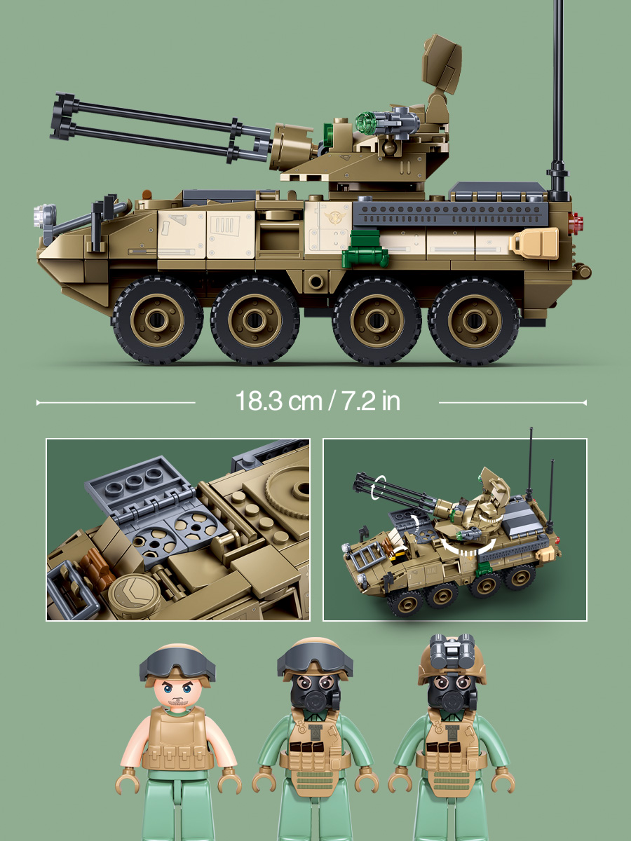 Конструктор SLUBAN Армия 320 дет. - фото 2