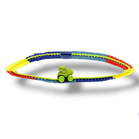Трек SHARKTOYS 145 деталей, свет и звук гибкий