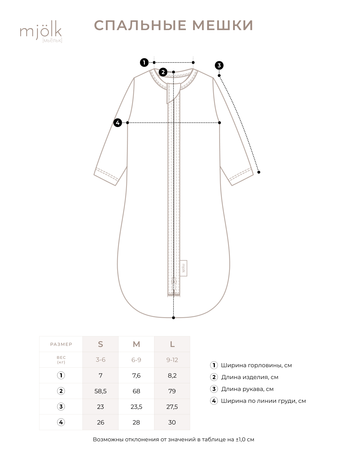 Конверт в коляску Mjolk бежевый - фото 5