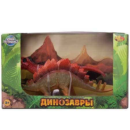 Игровой набор Abtoys Стегозавр против Аллозавра