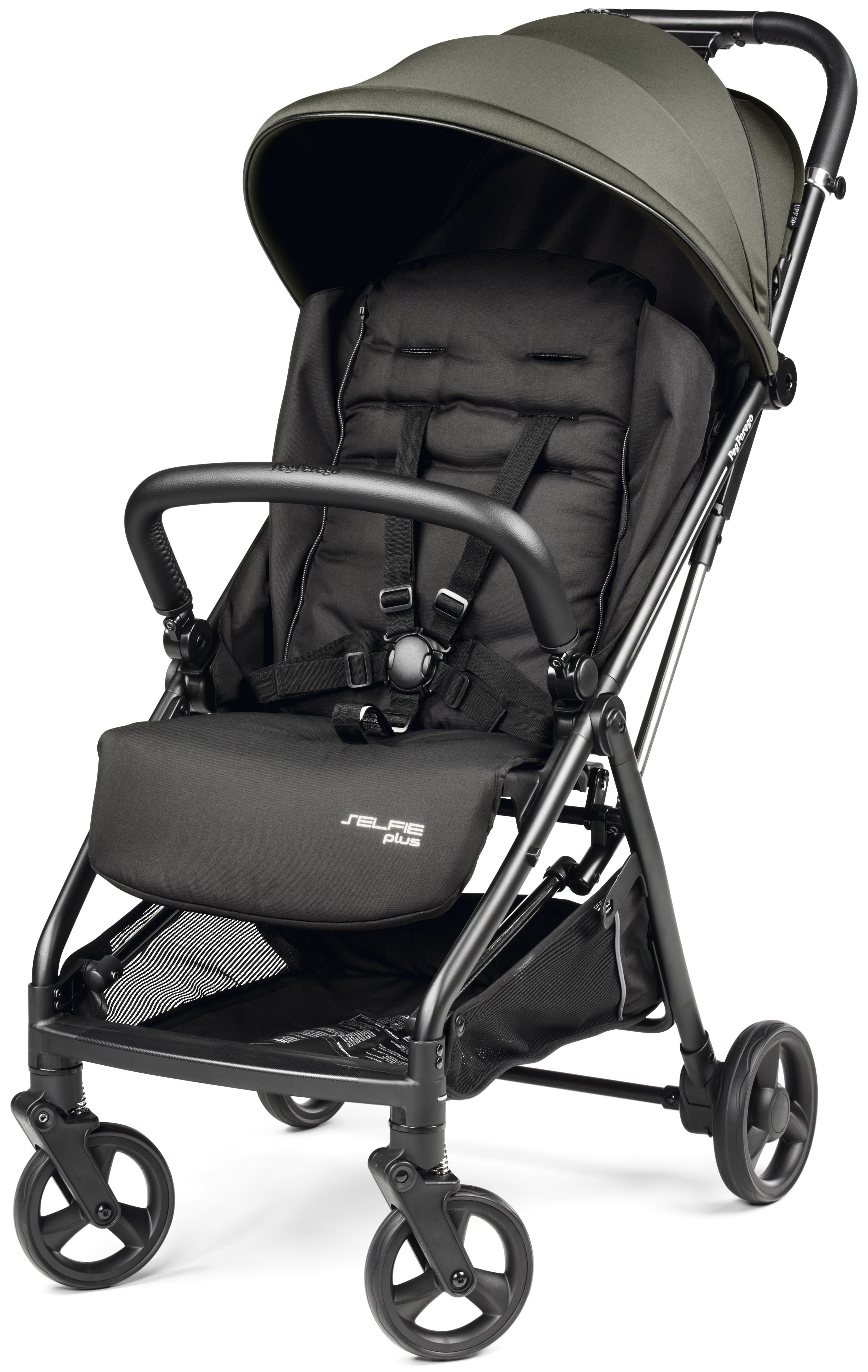 Коляска прогулочная Peg-Perego Selfie Plus зеленый - фото 9