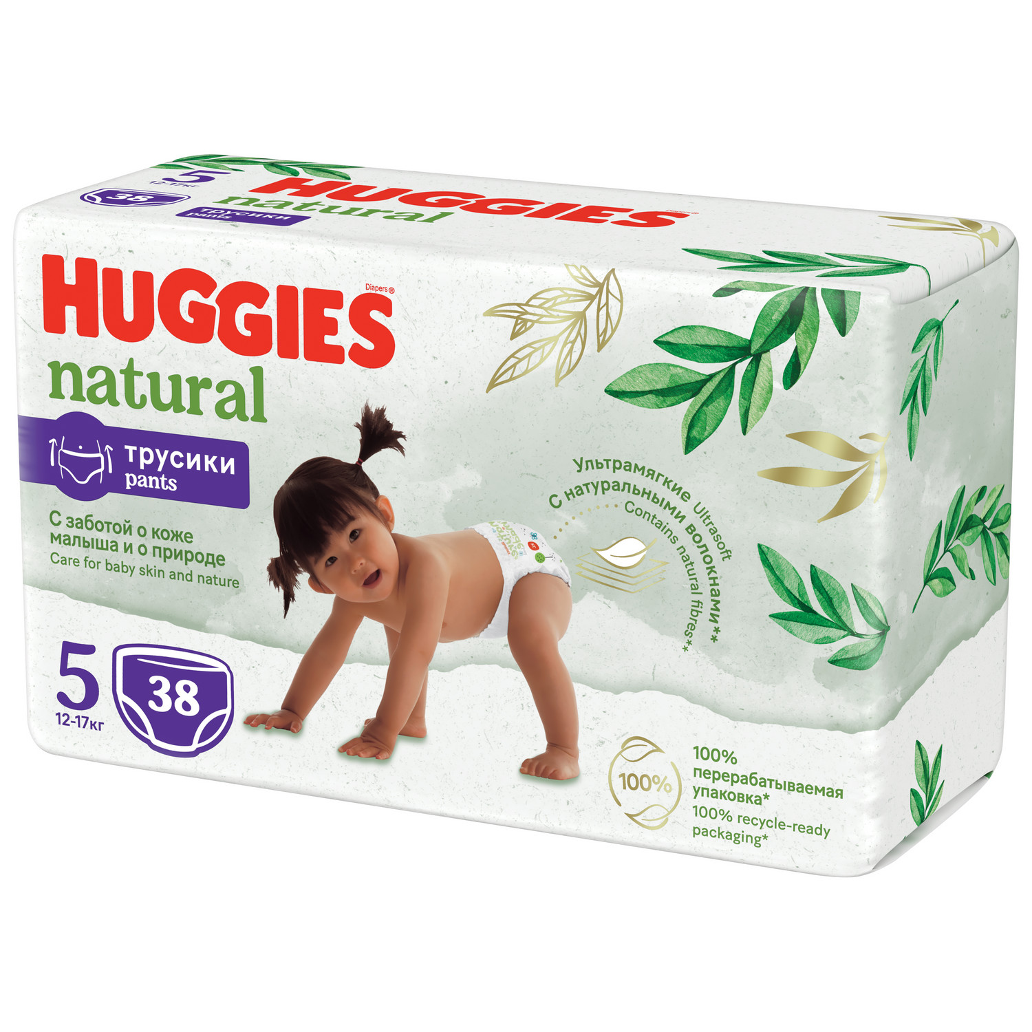Трусики Huggies Natural 5 (12-17 кг) 38 шт. - фото 2