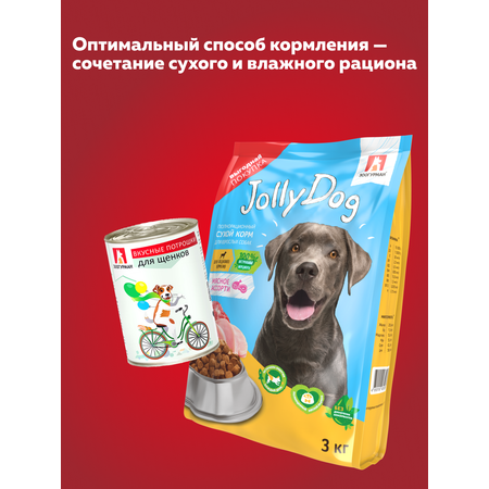 Корм влажный Зоогурман Вкусные потрошки Говядина для щенков 350 г х 12 шт