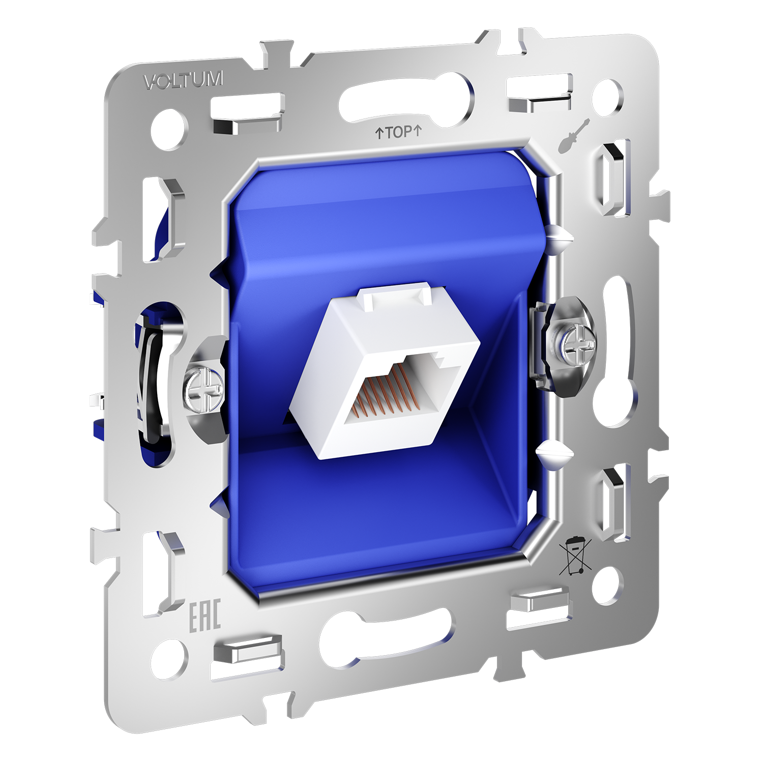 Изображение товара Механизм VOLTUM розетки компьютерной RJ45 кат 6 S70