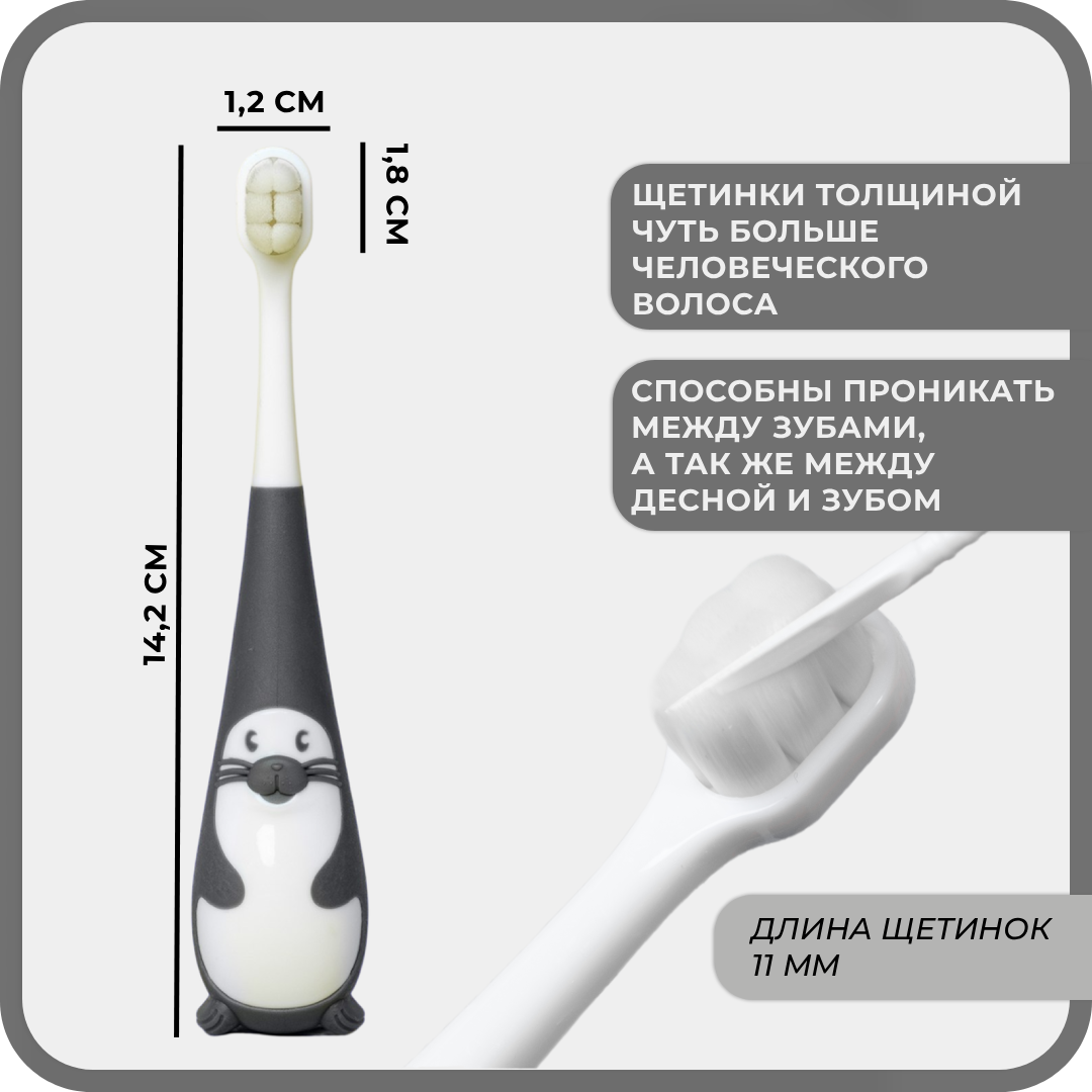 Зубная щетка классическая Чистый Зуб от 2 лет 1 шт. - фото 5