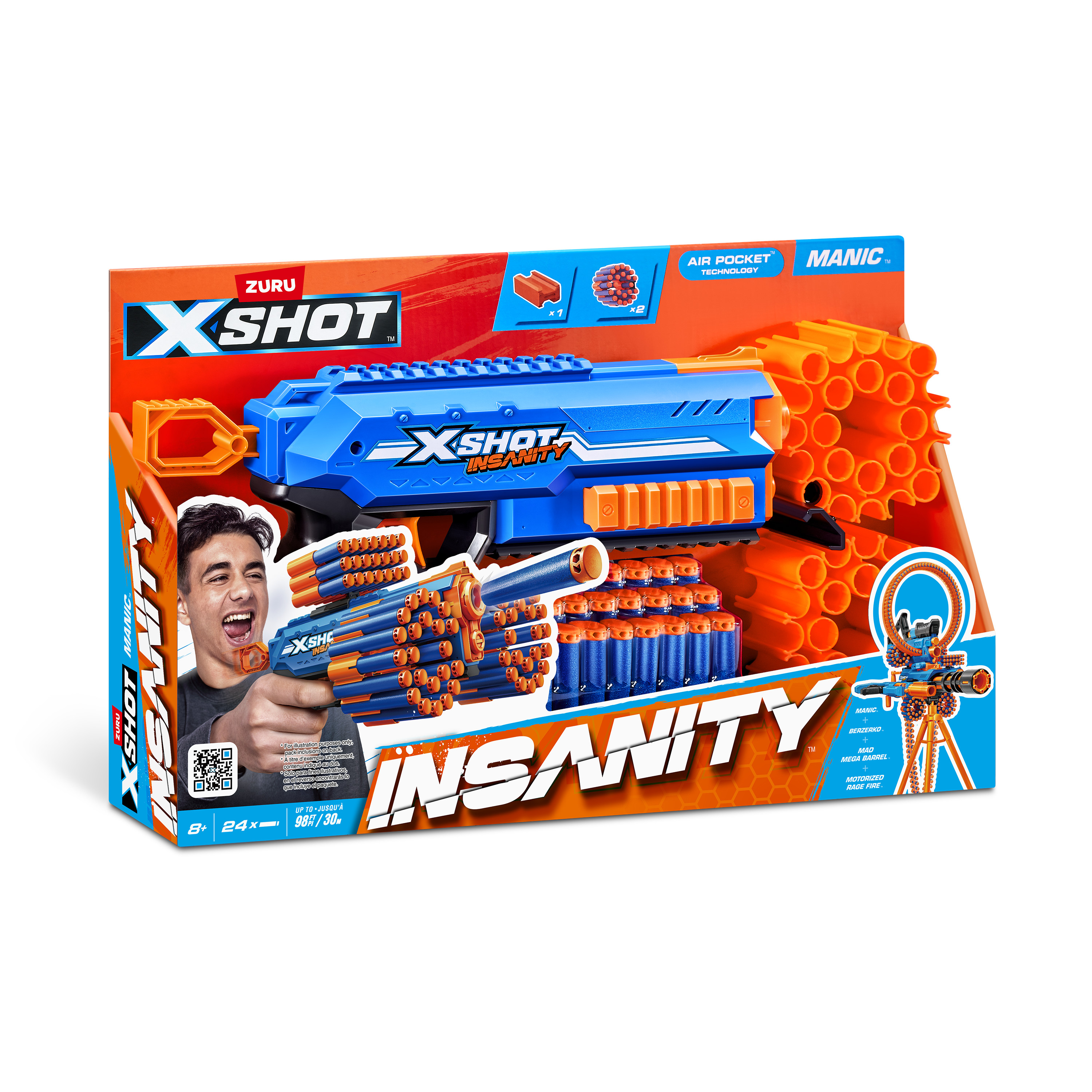 Бластер Zuru XSHOT  Insanity Manic - фото 14