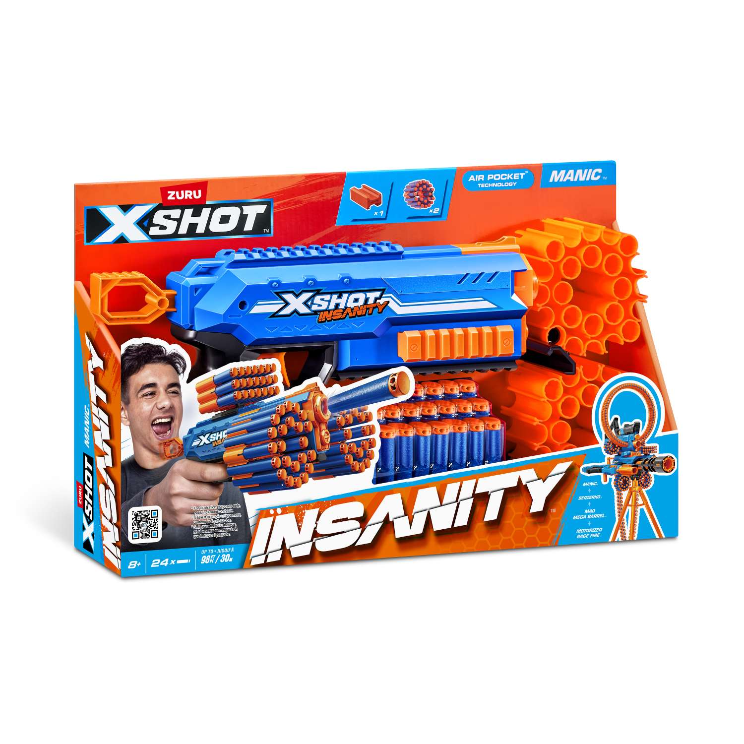 Бластер Zuru XSHOT  Insanity Manic - фото 14