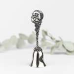 Колокольчик Кольчугинский мельхиор Зодиак-Овен никелированный с чернением