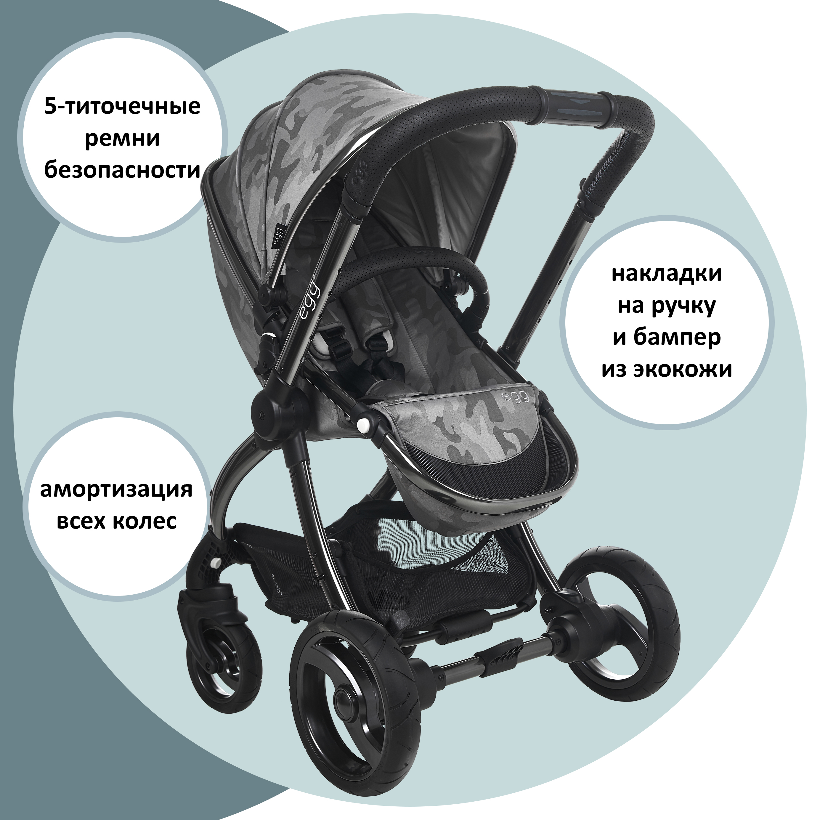 Коляска прогулочная Egg Premium / Anthracite - фото 4